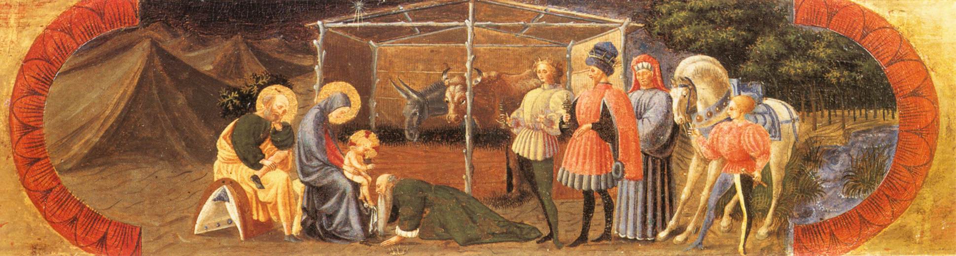 UCCELLO, Paolo Adoration of the Magi (Quarate predella) tw